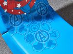 X Rocker Marvel™ Captain America Floor Rocker Gaming-Bodensessel für Kinder & Jugendliche - blau