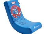 X Rocker Marvel™ Captain America Floor Rocker Gaming-Bodensessel für Kinder & Jugendliche - blau