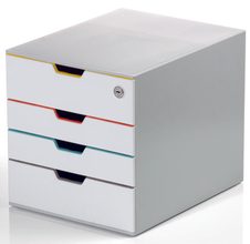 weiß mit bunten Farblinien