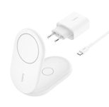 Belkin BoostCharge 15W 2-in-1 Ladestation mit Qi2, weiß