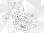 X Rocker Marvel™ Elite 2.1 Gaming-Sessel  im Captain America Design - blau/rot
