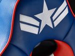 X Rocker Marvel™ Elite 2.1 Gaming-Sessel  im Captain America Design - blau/rot