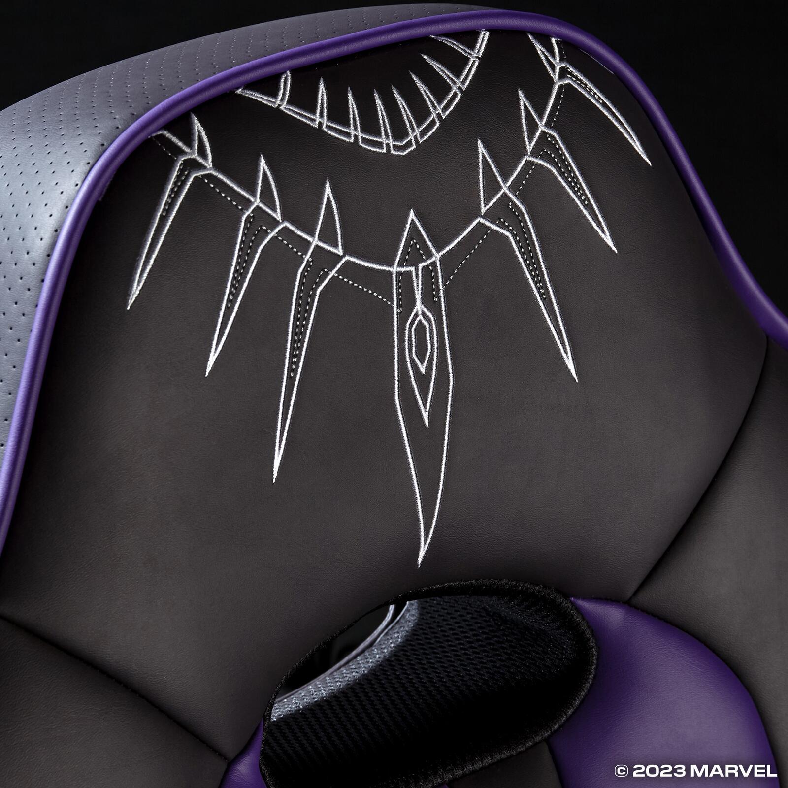 X Rocker Marvel™ Elite 2.1 Gaming-Sessel  im Black Panther Design - schwarz/lila