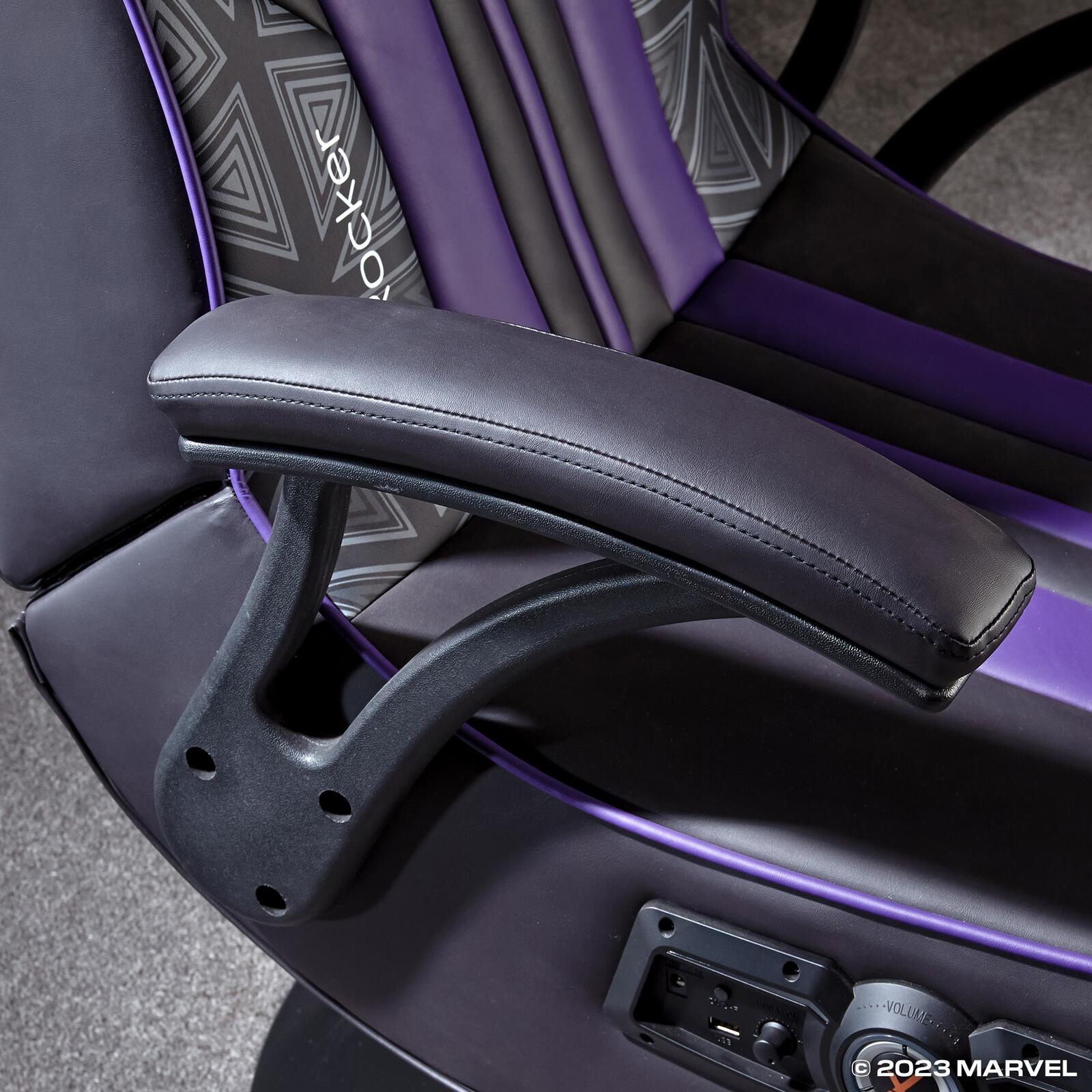 X Rocker Marvel™ Elite 2.1 Gaming-Sessel  im Black Panther Design - schwarz/lila