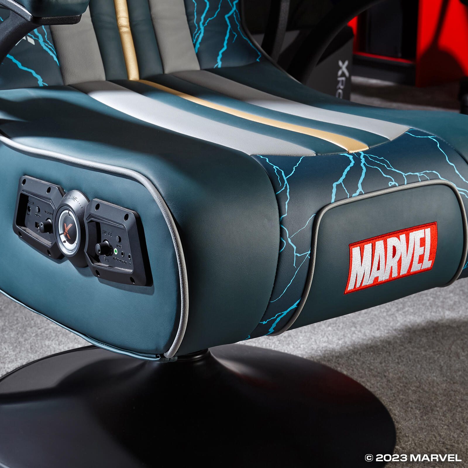 X Rocker Marvel™ Elite 2.1 Gaming-Sessel im Thor Design - blau
