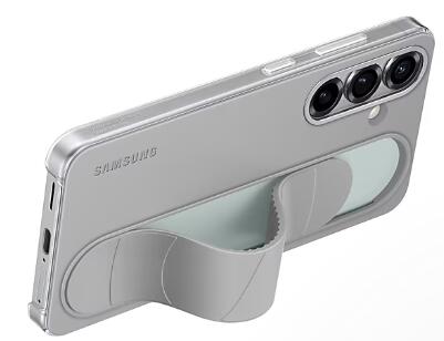 Samsung Standing Grip Case für Galaxy S25 (Grau)