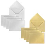 ÖKI Briefumschläge gold/silber DIN B6 nassklebend ohne Fenster