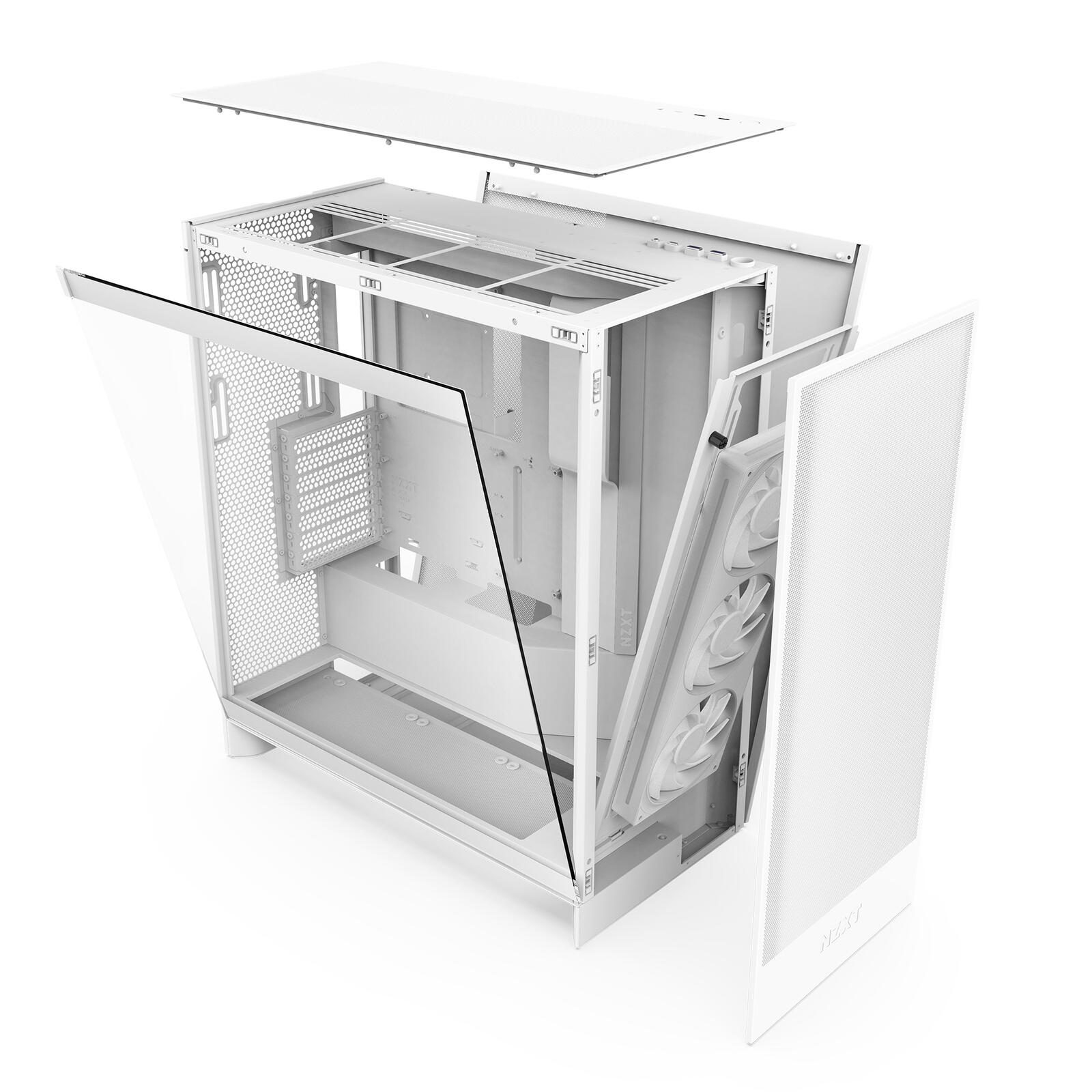 NZXT H7 Flow Mid-Tower-Gehäuse, Weiß