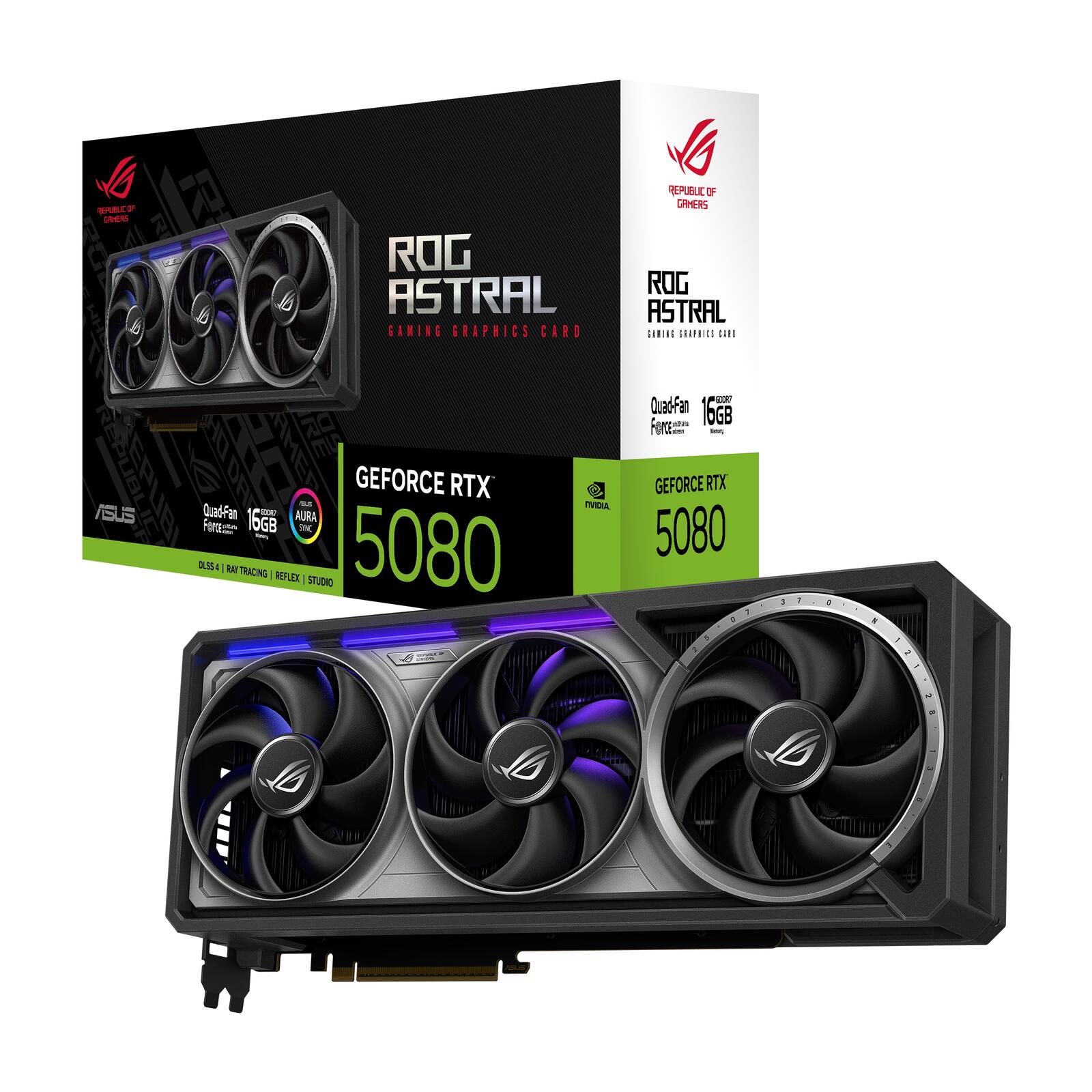 ASUS ROG Astral GeForce RTX 5080 16GB GDDR7 Gaming Grafikkarte