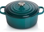 Le Creuset Signature Bräter rund 24 cm, deep teal