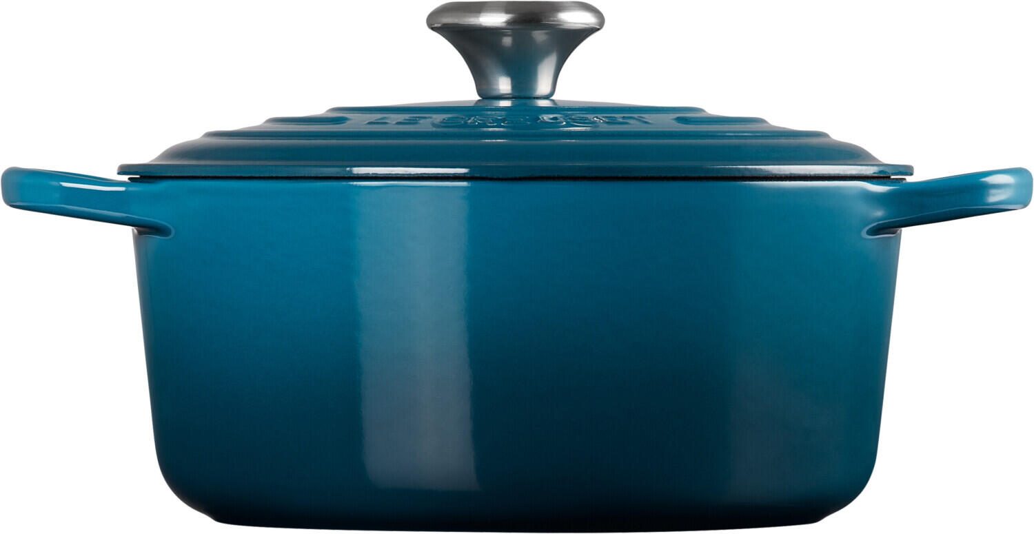 Le Creuset Signature Bräter rund 24 cm, deep teal