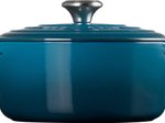 Le Creuset Signature Bräter rund 24 cm, deep teal
