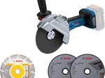 BOSCH Professional GWS 18V-180 P Akku Winkelschleifer Set