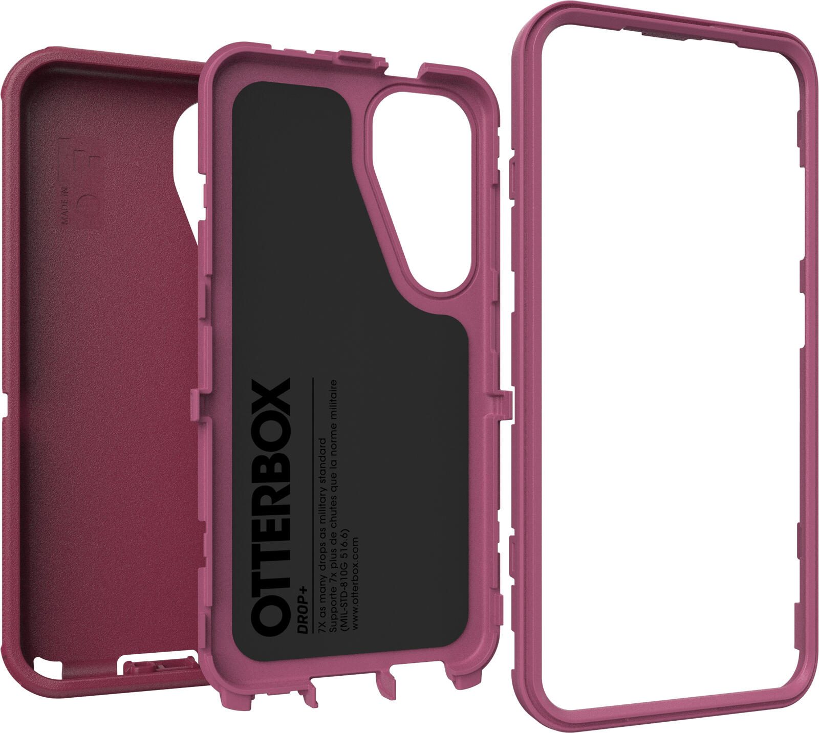 OtterBox Defender Schutzhülle für Samsung Galaxy S25 Foxberry - pink