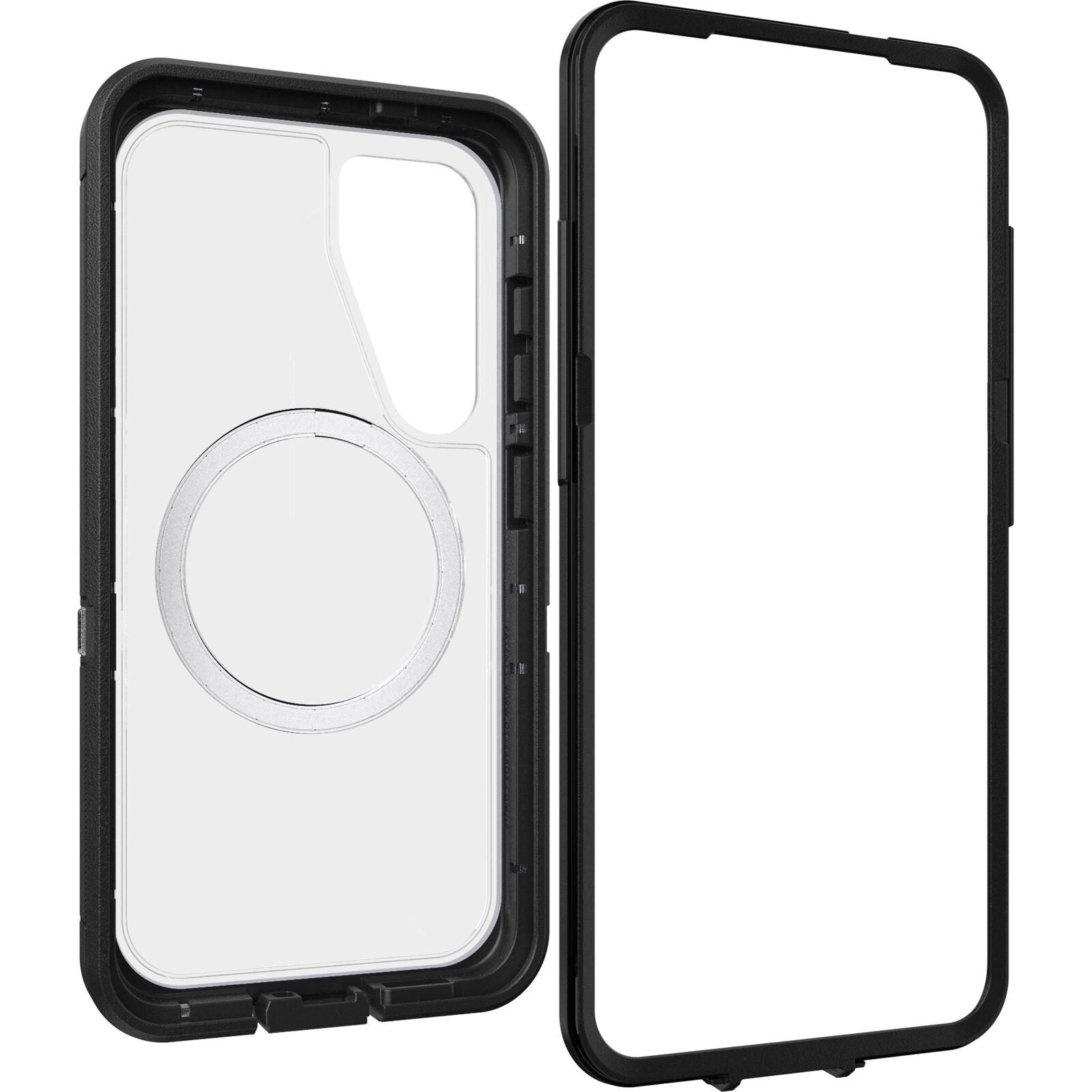 OtterBox Defender XT Clear Magnets Schutzhülle für Samsung Galaxy S25 Dark Side - clear/black