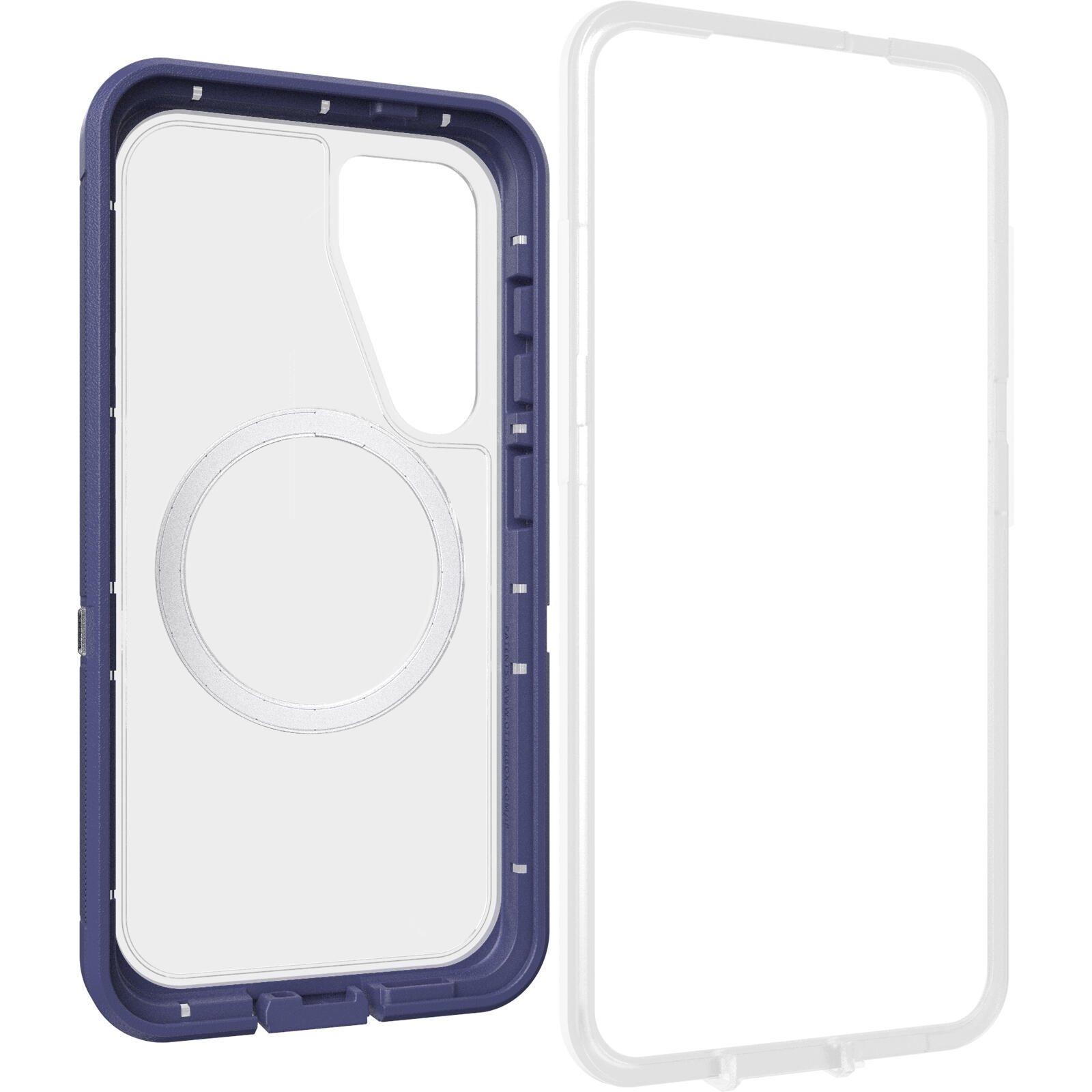 OtterBox Defender XT Clear Magnets Schutzhülle für Samsung Galaxy S25 Violet Thunder - clear/purple