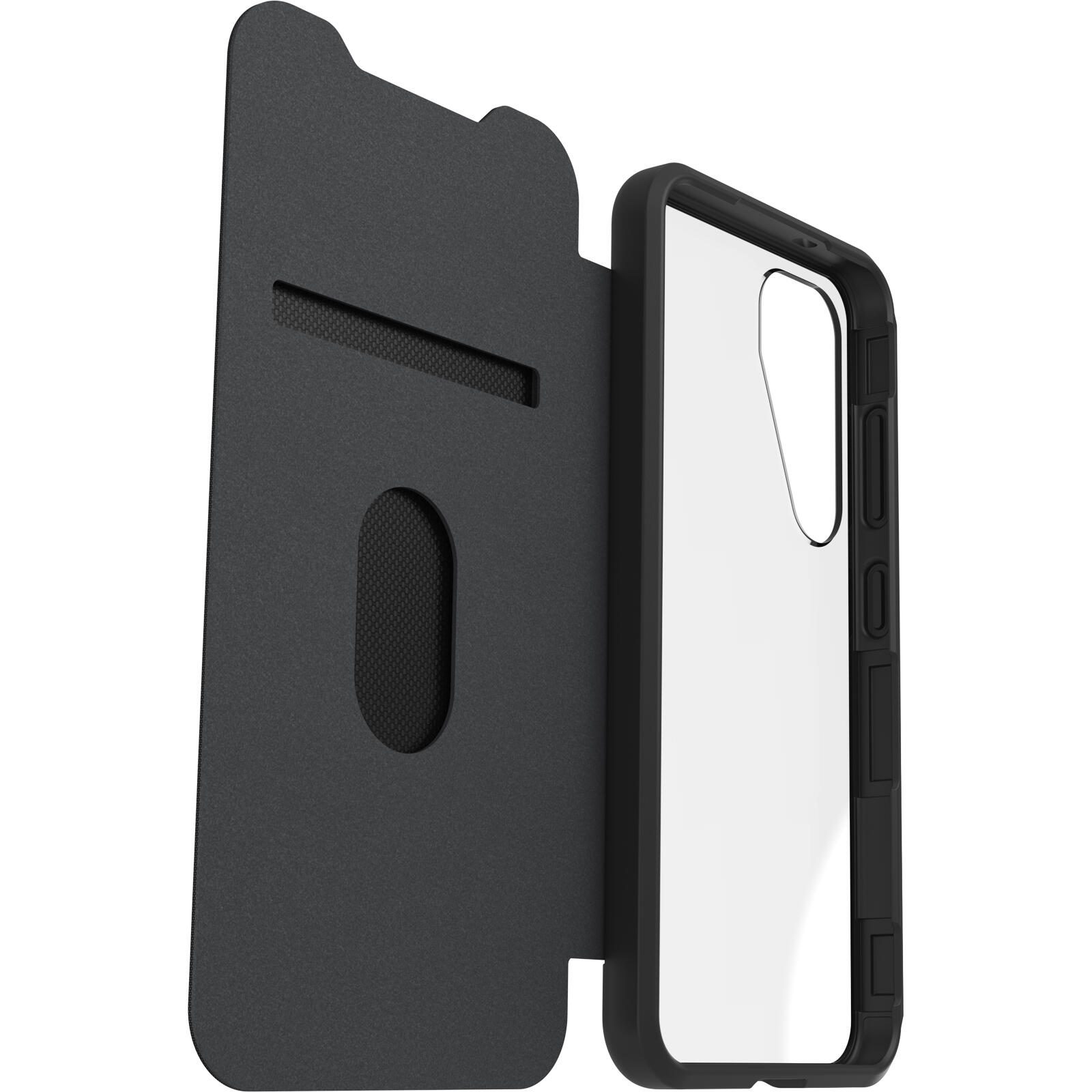 OtterBox React Folio Schutzhülle für Samsung Galaxy S25 Black Crystal - clear/black