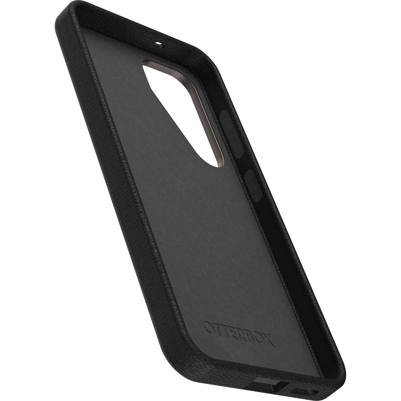 OtterBox Symmetry Cactus Leather Schutzhülle für Samsung Galaxy S25 Noir Ash - black