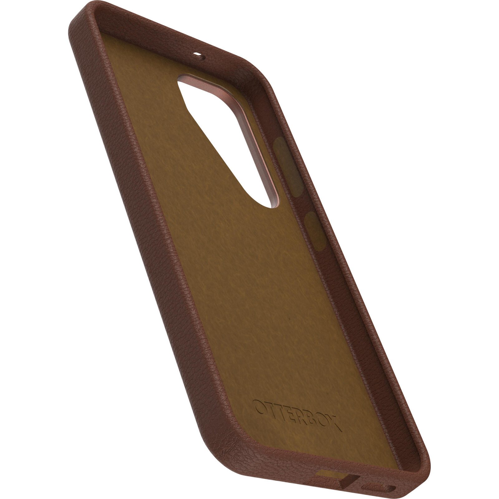 OtterBox Symmetry Cactus Leather Schutzhülle für Samsung Galaxy S25 Rich Adove - brown