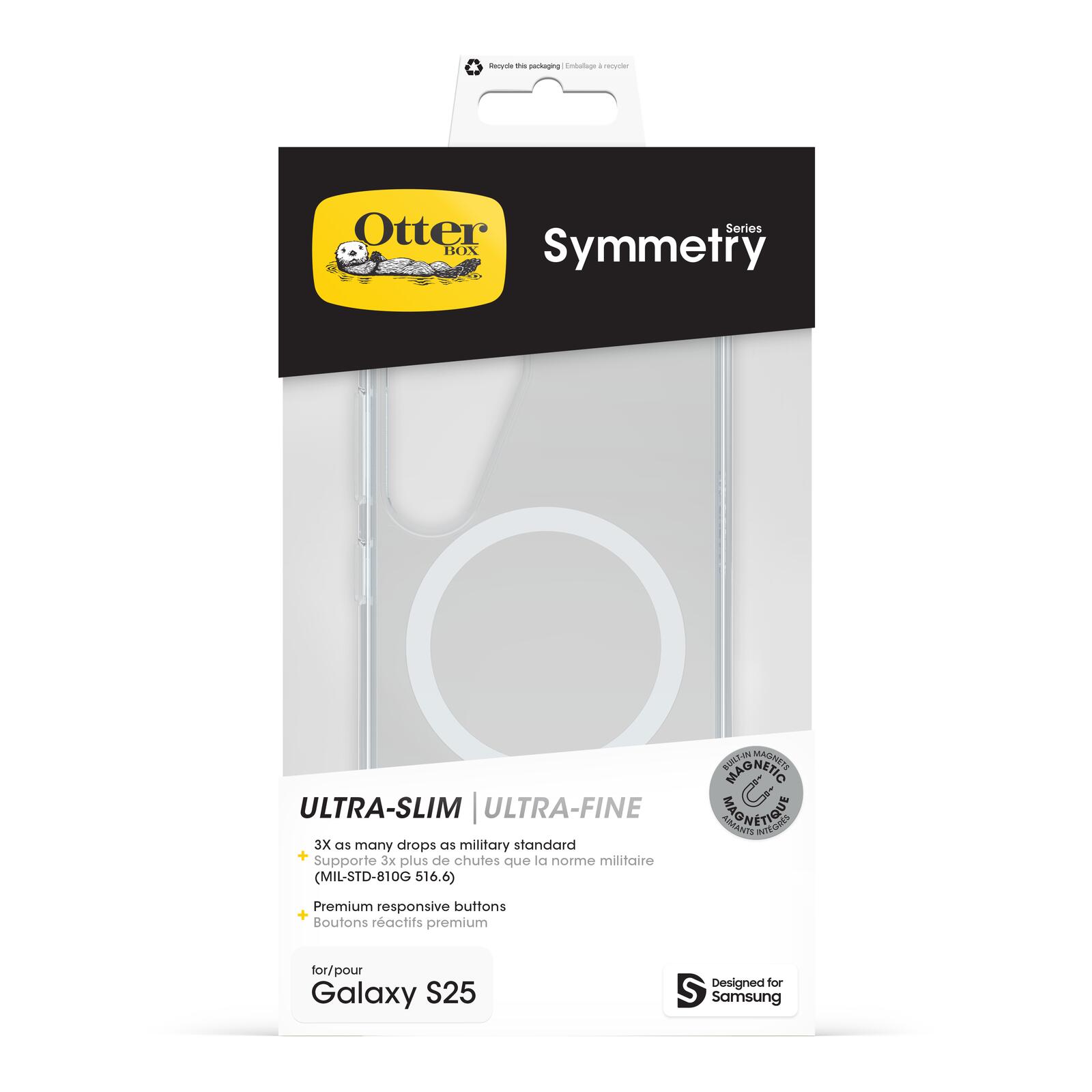 OtterBox Symmetry Clear Magnets Schutzhülle für Samsung Galaxy S25 clear