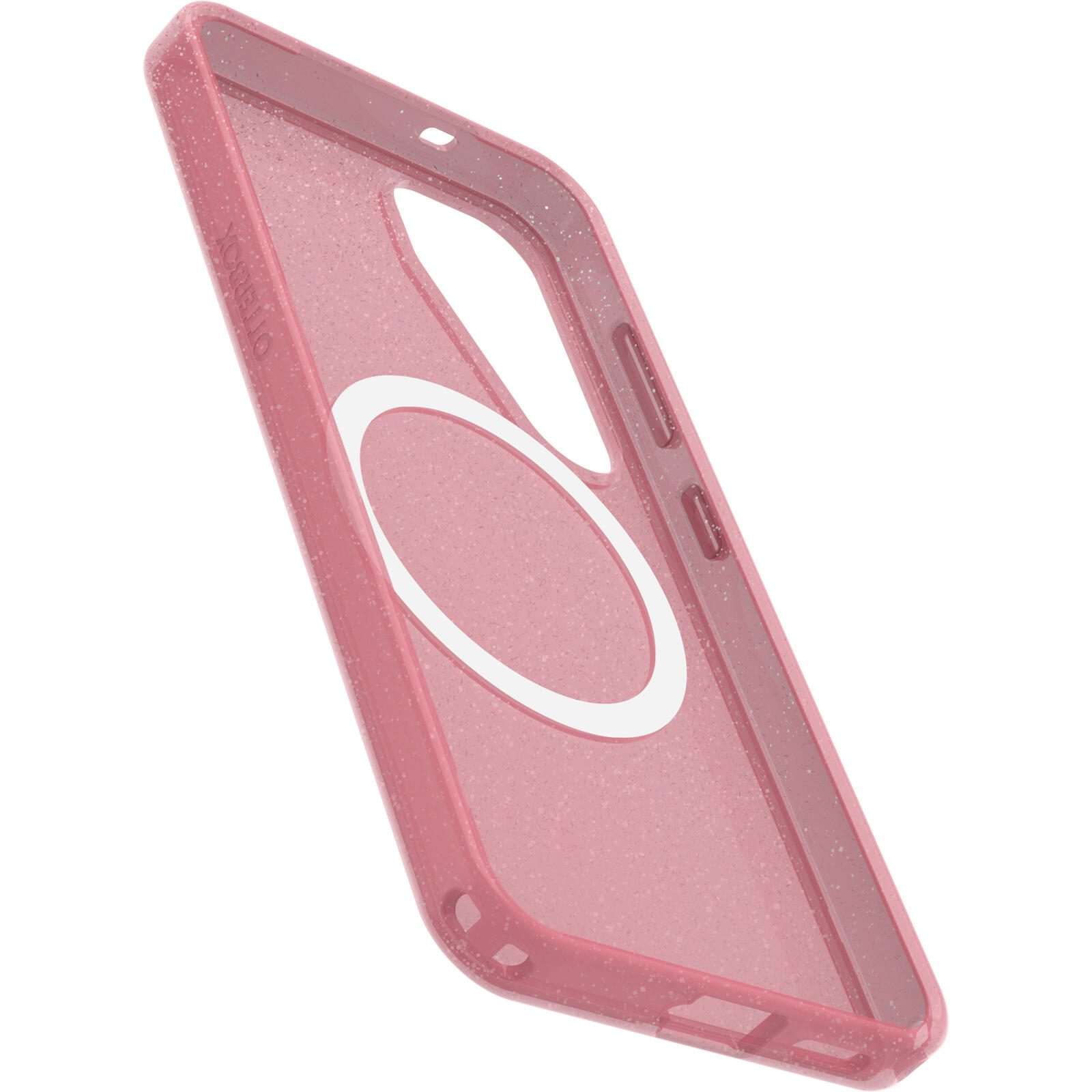 OtterBox Symmetry Clear Magnets Schutzhülle für Samsung Galaxy S25 Thimbleberry - pink