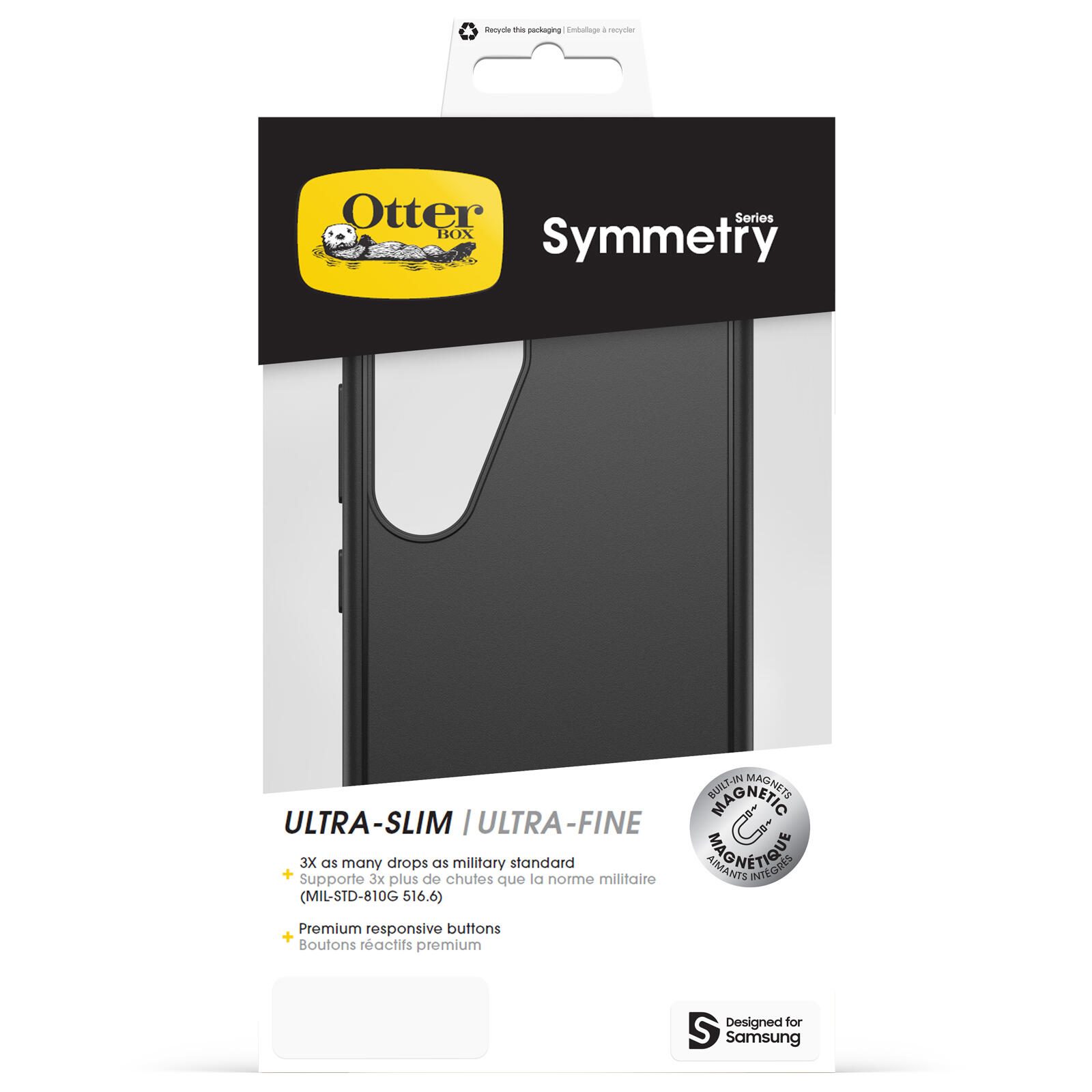 OtterBox Symmetry Magnets Schutzhülle für Samsung Galaxy S25 black