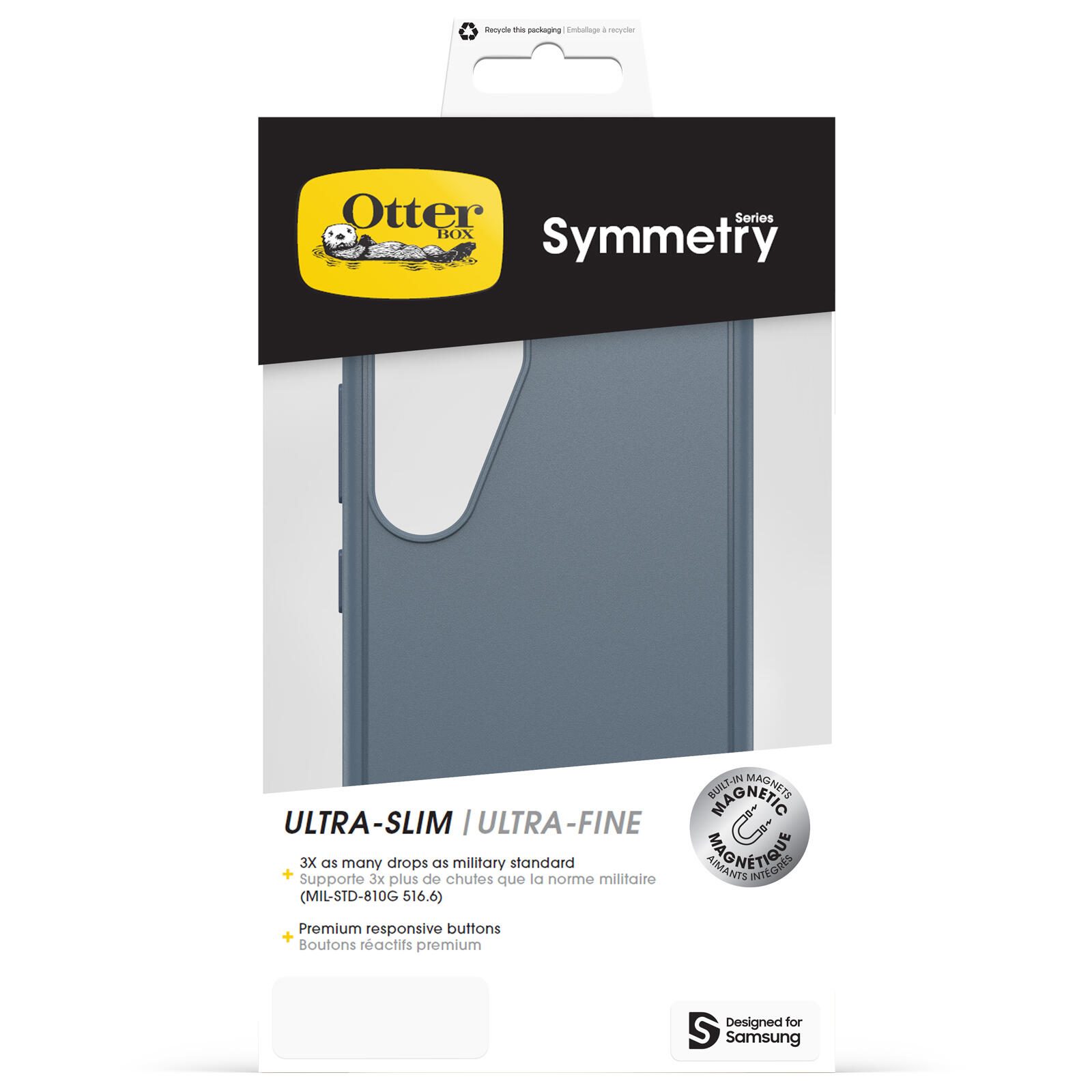 OtterBox Symmetry Magnets Schutzhülle für Samsung Galaxy S25 Bluetiful - blue