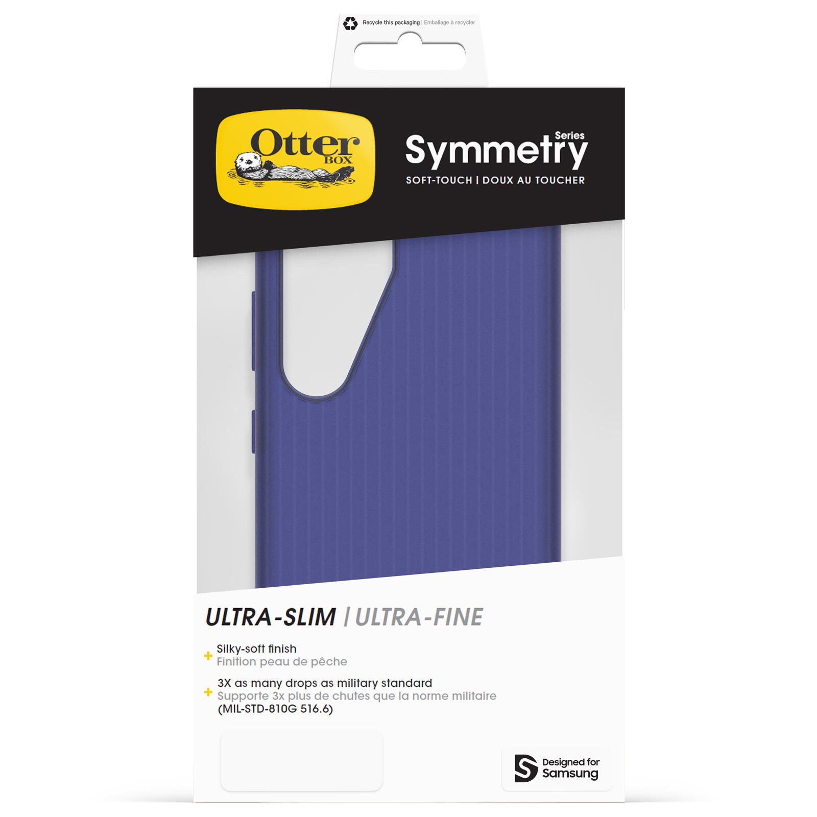 OtterBox Symmetry Soft-Touch Schutzhülle für Samsung Galaxy S25 Craft Blue - blue/purple