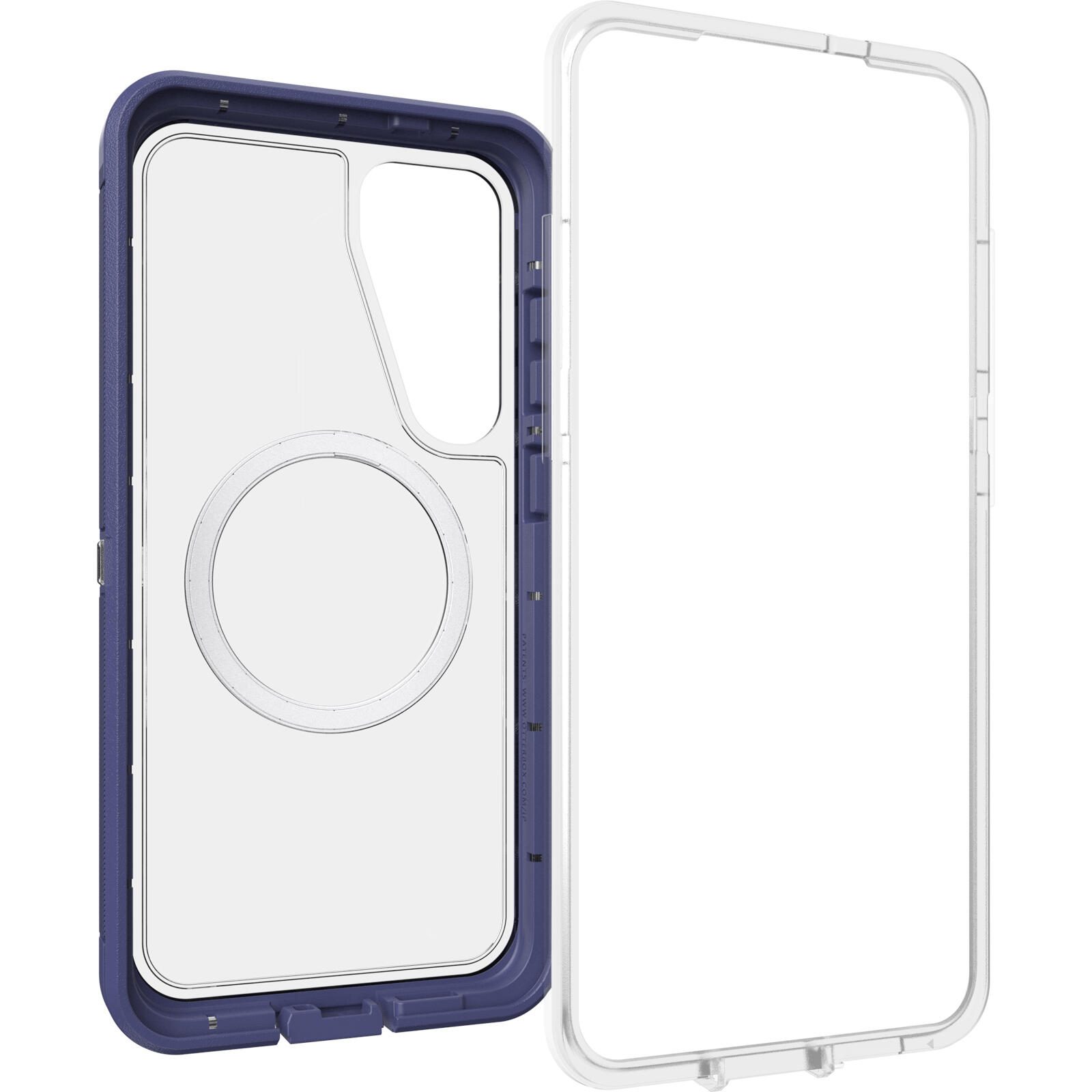 OtterBox Defender XT Clear Magnets Schutzhülle für Samsung Galaxy S25+ Violet Thunder - clear/purple