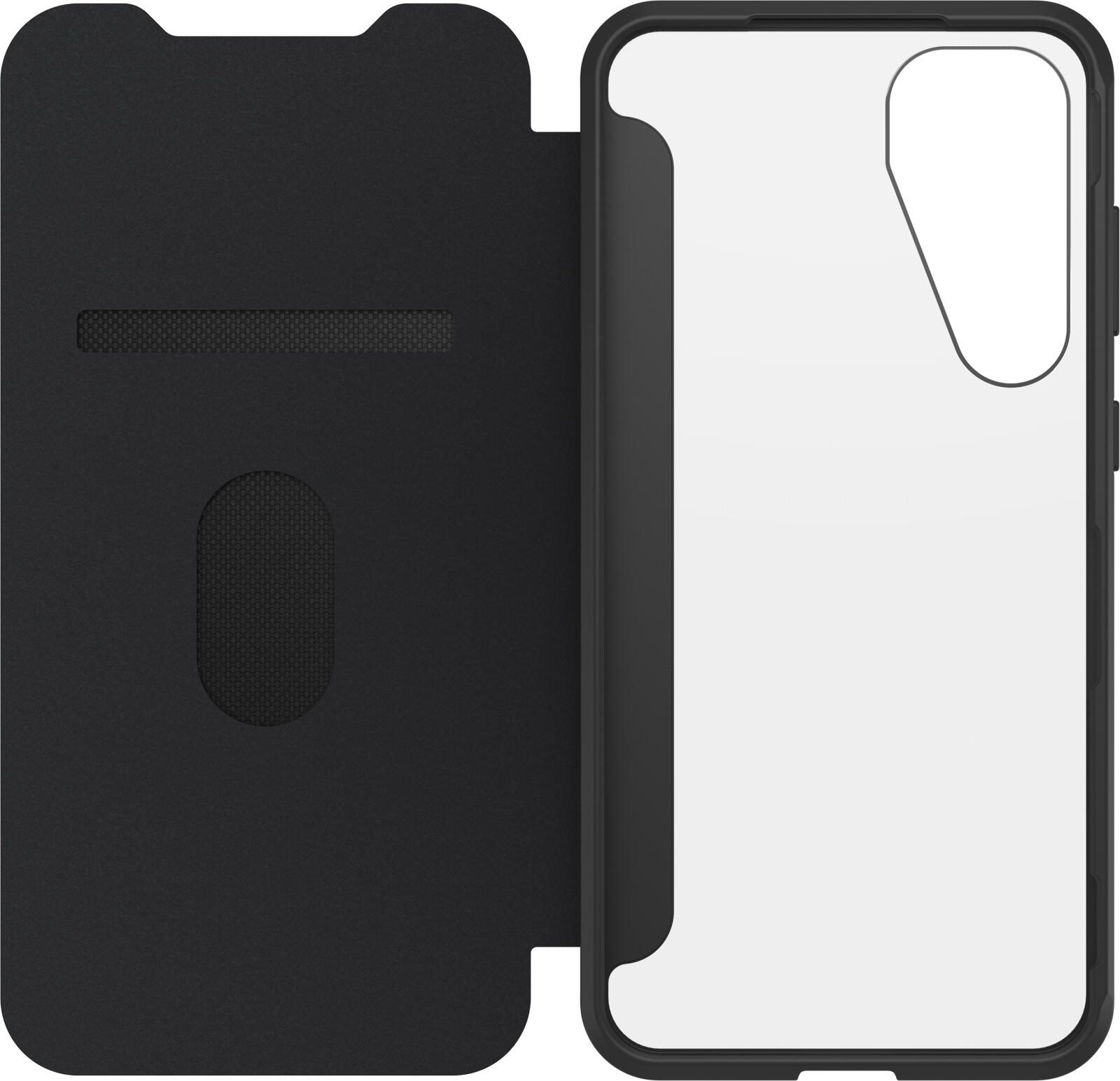 OtterBox React Folio Schutzhülle für Samsung Galaxy S25+ Black Crystal - clear/black