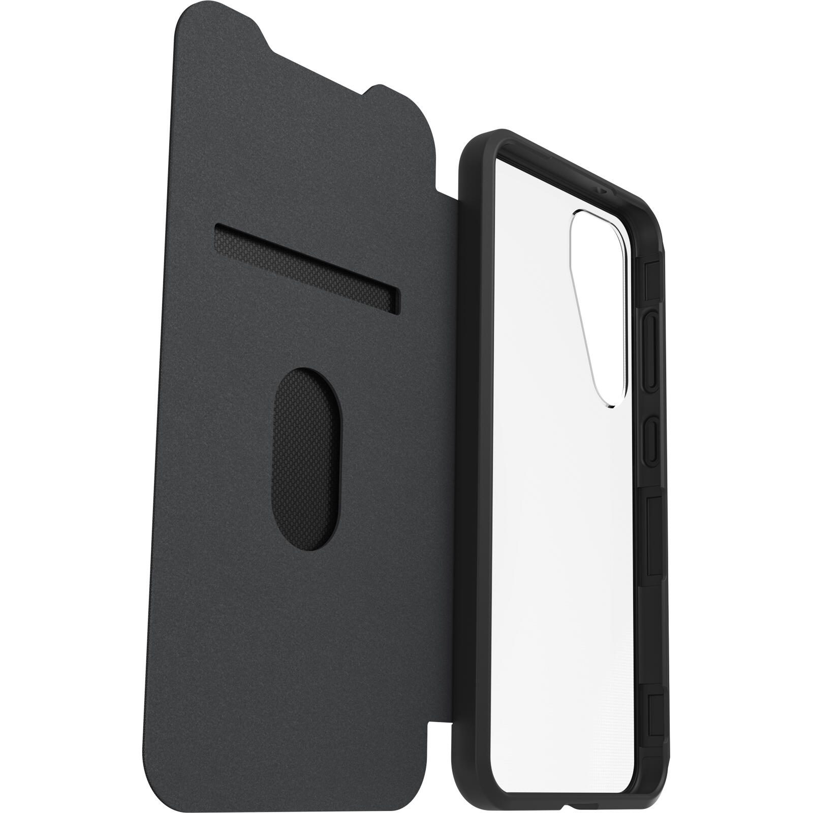 OtterBox React Folio Schutzhülle für Samsung Galaxy S25+ Black Crystal - clear/black