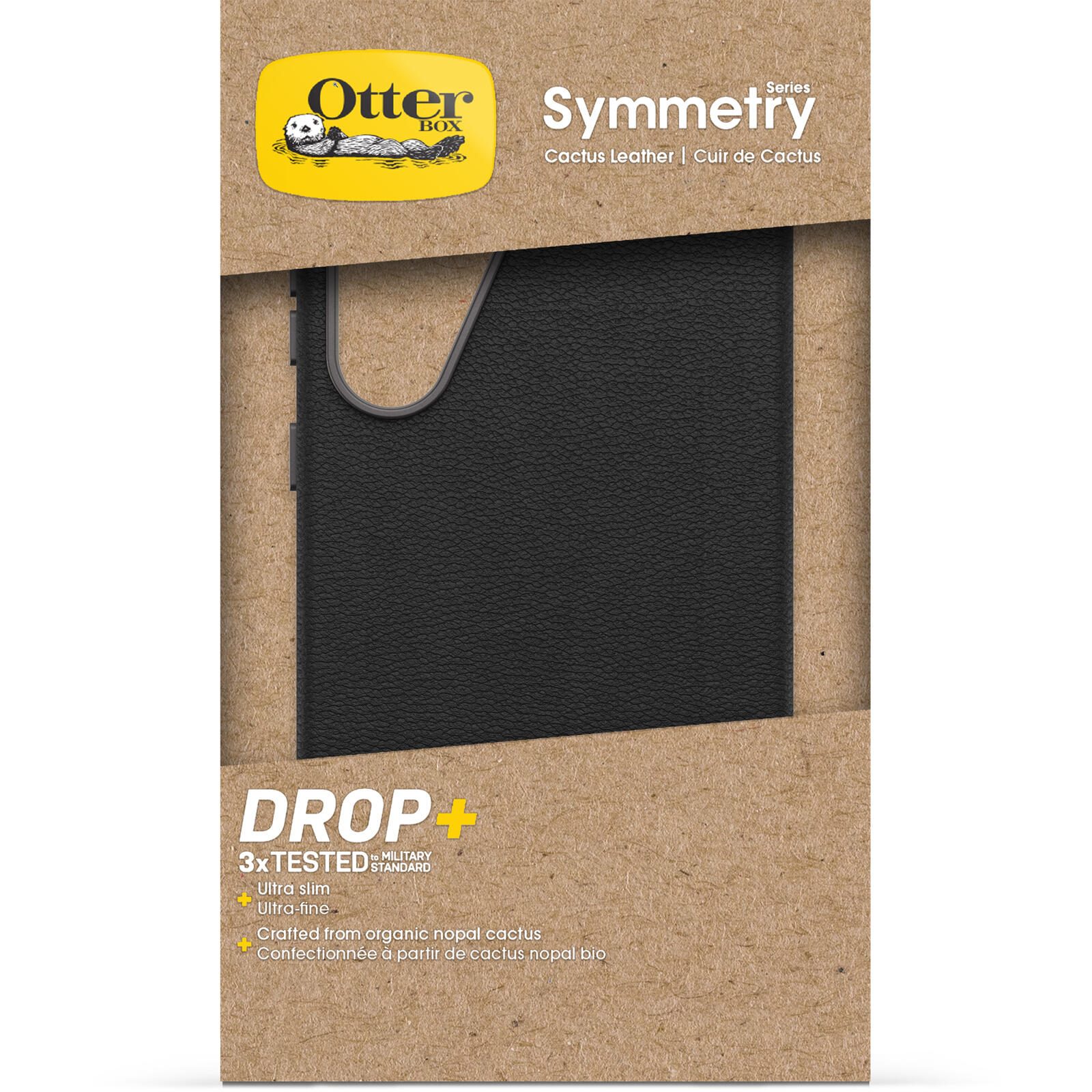 OtterBox Symmetry Cactus Leather Schutzhülle für Samsung Galaxy S25+ Noir Ash - black