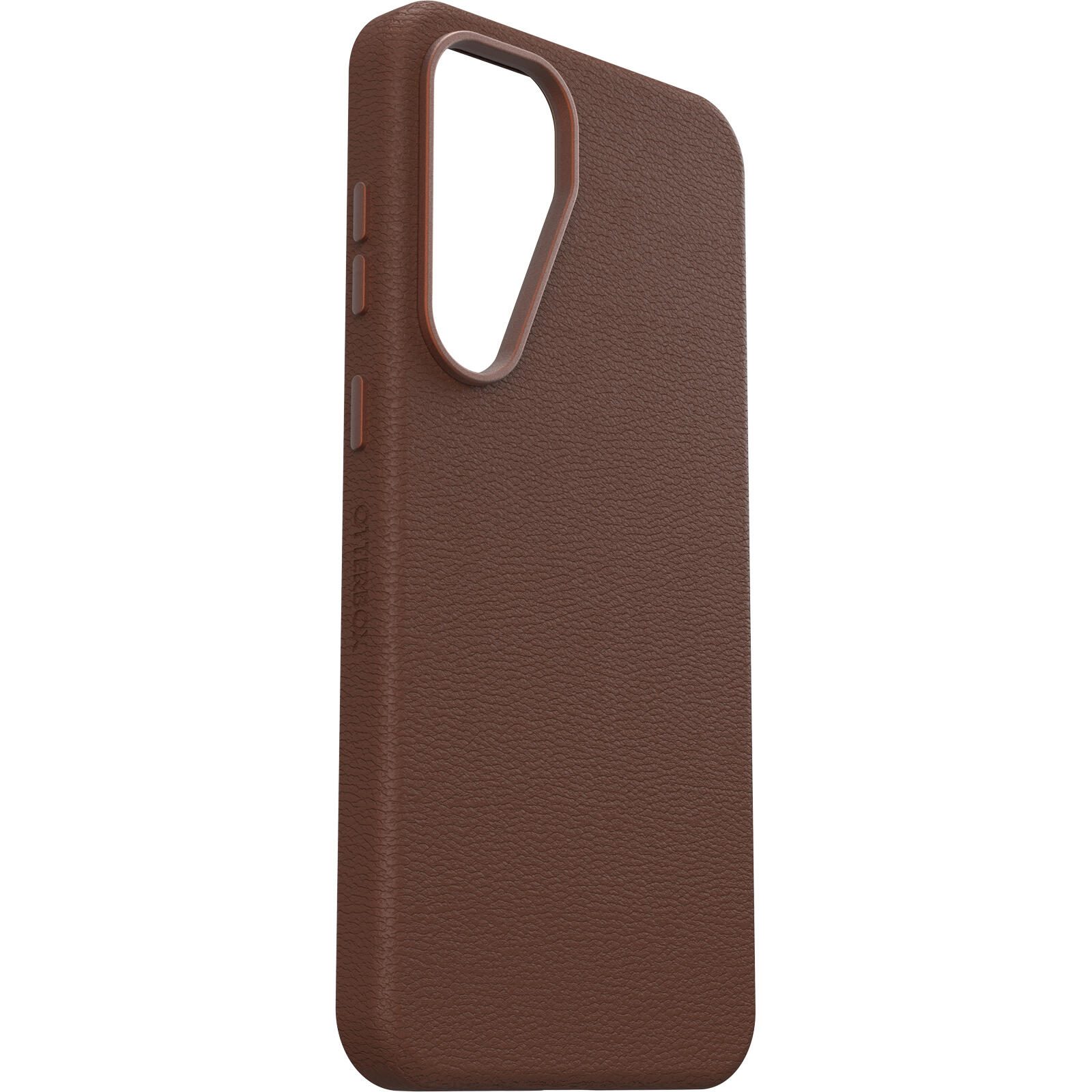 OtterBox Symmetry Cactus Leather Schutzhülle für Samsung Galaxy S25+ Rich Adove - brown