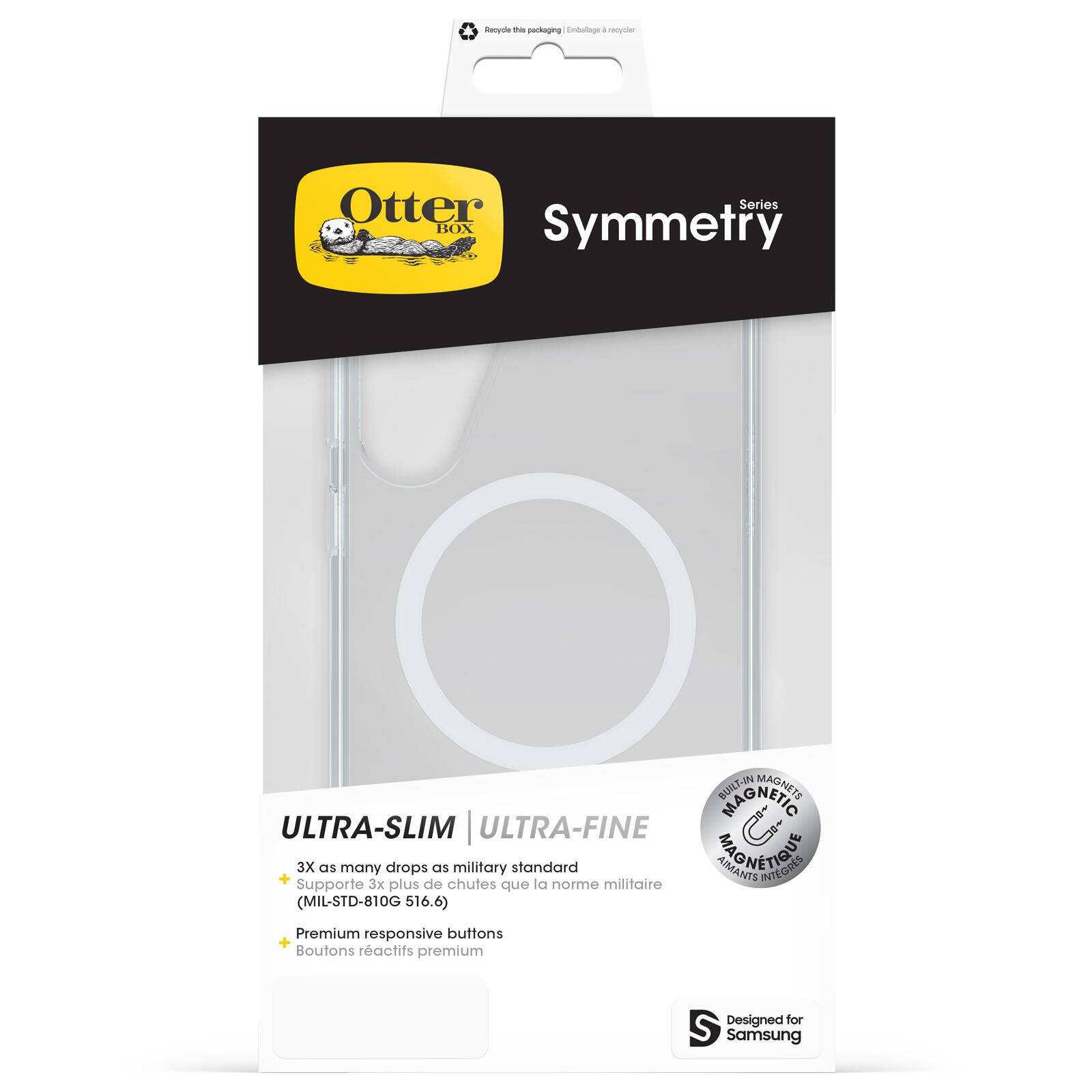 OtterBox Symmetry Clear Magnets Schutzhülle für Samsung Galaxy S25+ clear