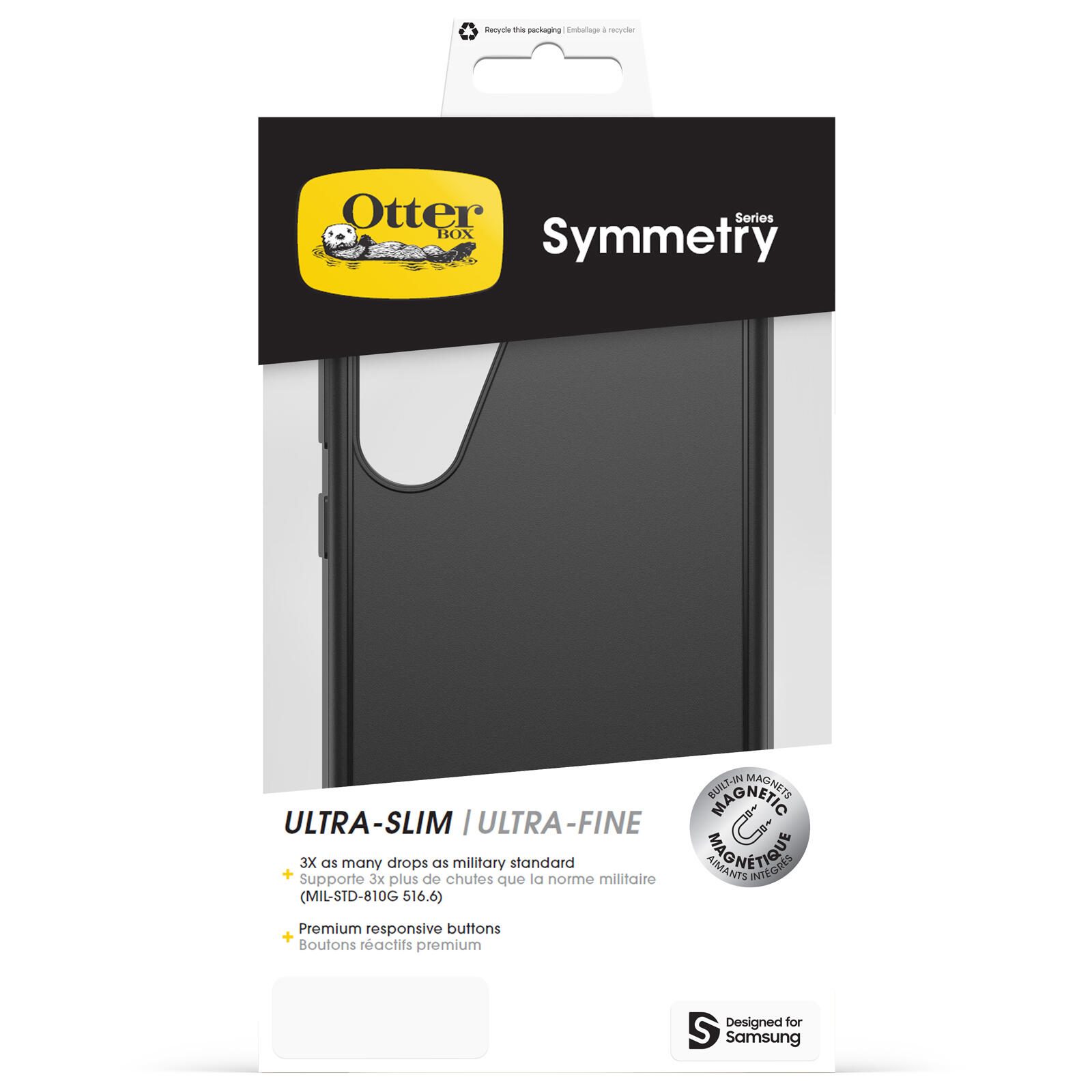 OtterBox Symmetry Magnets Schutzhülle für Samsung Galaxy S25+ black