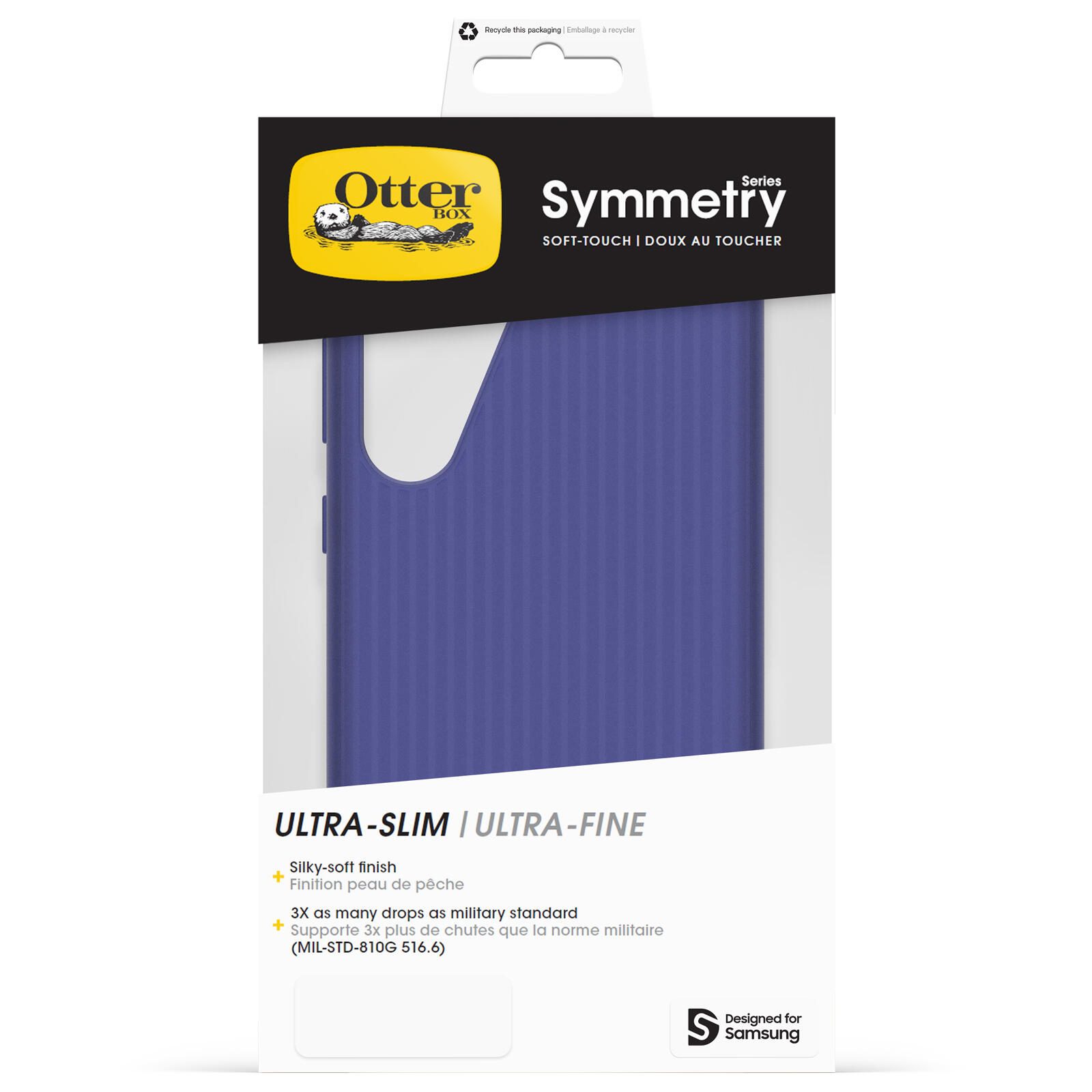 OtterBox Symmetry Soft-Touch Schutzhülle für Samsung Galaxy S25+ Craft Blue - blue/purple
