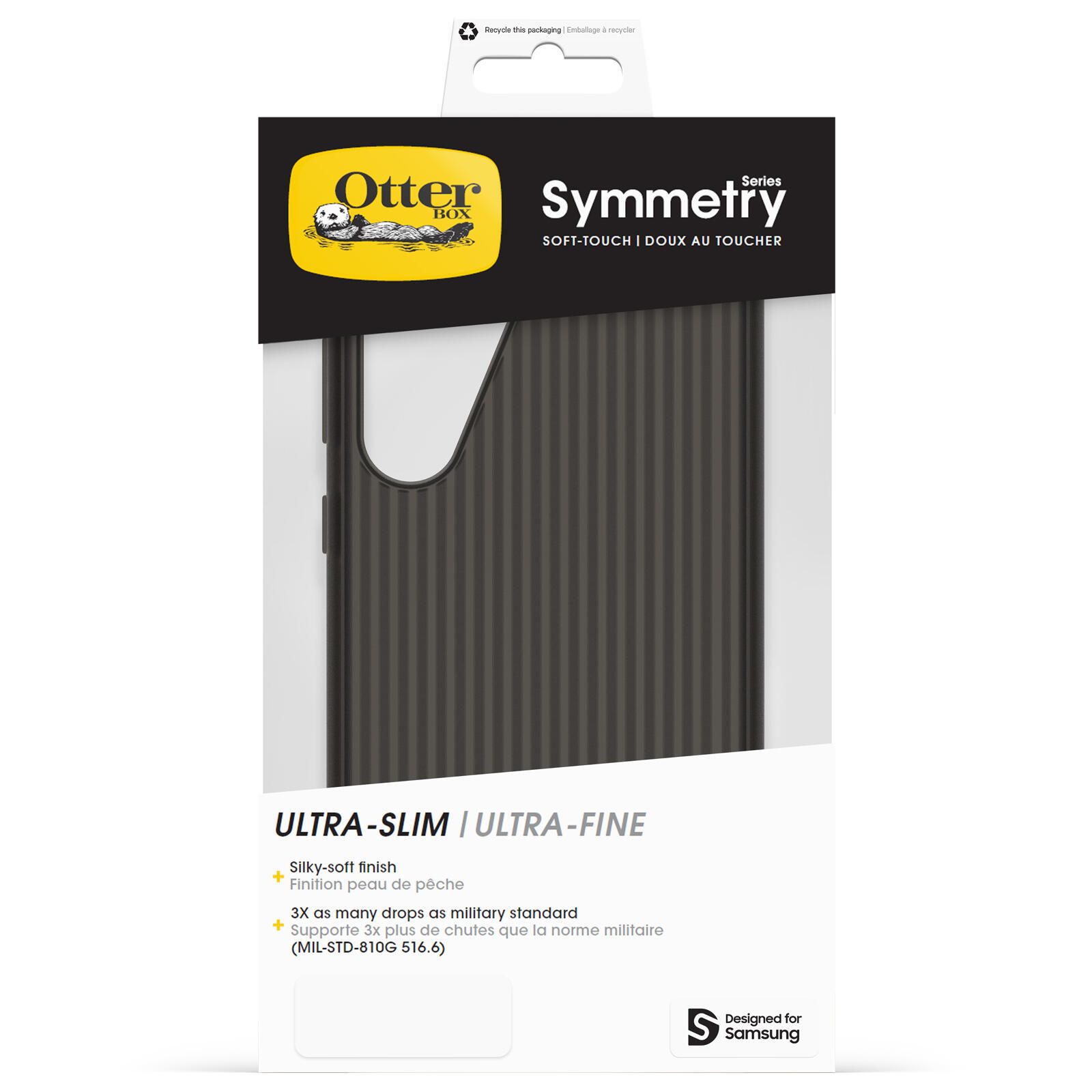 OtterBox Symmetry Soft-Touch Schutzhülle für Samsung Galaxy S25+ Dark Echo - black