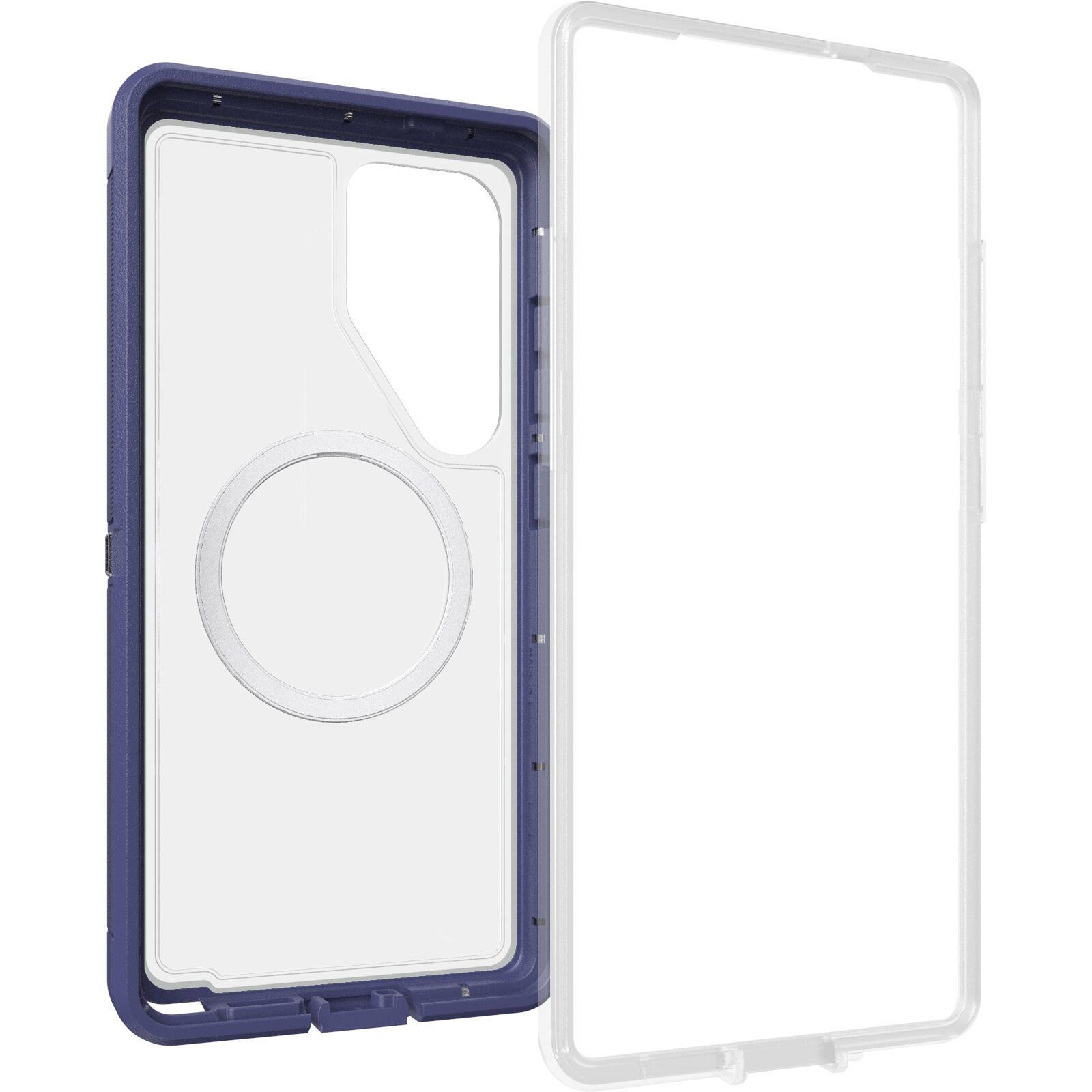 OtterBox Defender XT Clear Magnets Schutzhülle für Samsung Galaxy S25 Ultra Violet Thunder - clear/purple