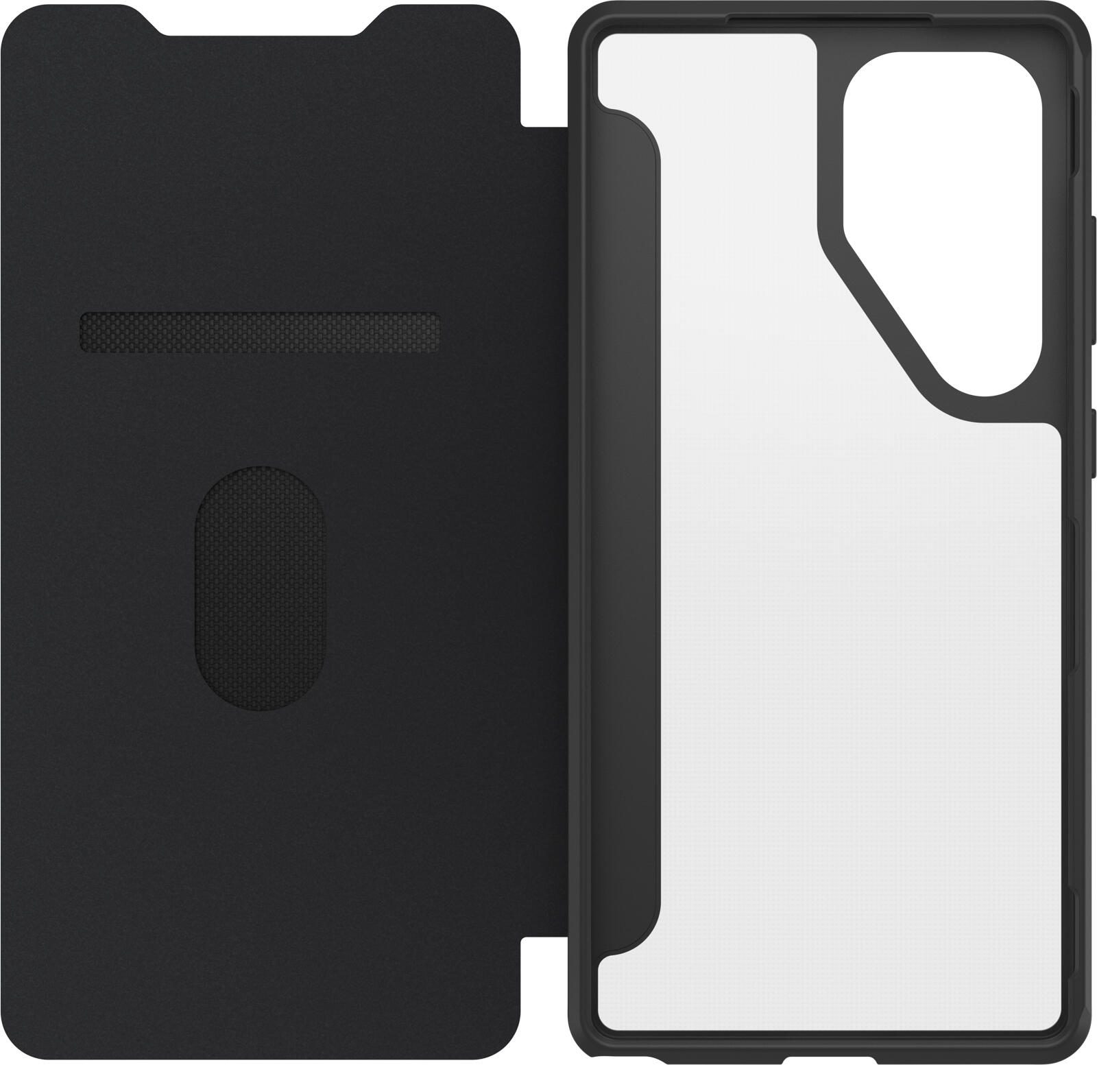 OtterBox React Folio Schutzhülle für Samsung Galaxy S25 Ultra Black Crystal - clear/black