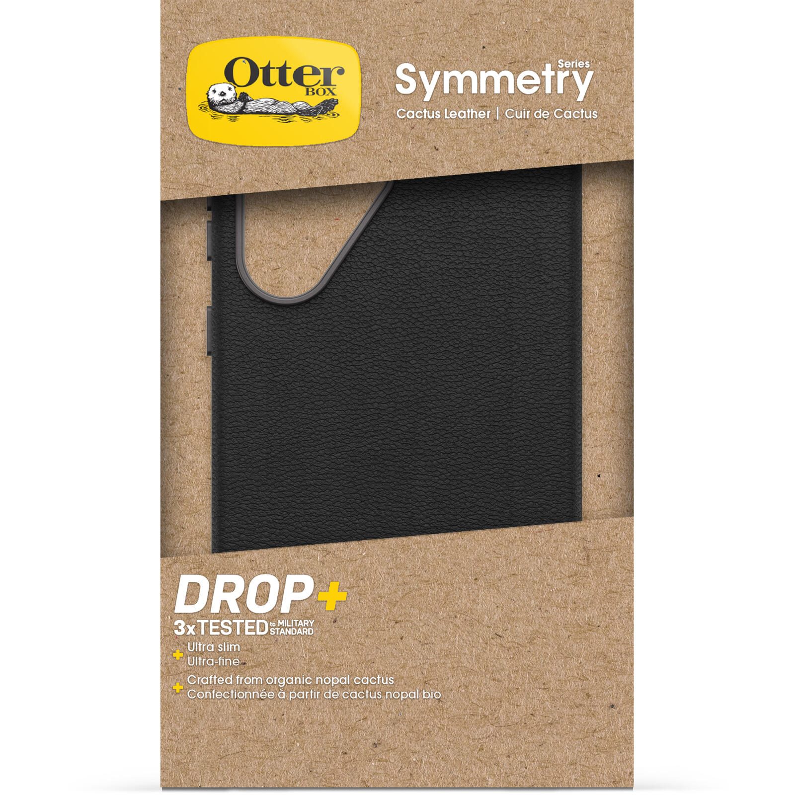 OtterBox Symmetry Cactus Leather Schutzhülle für Samsung Galaxy S25 Ultra Noir Ash - black