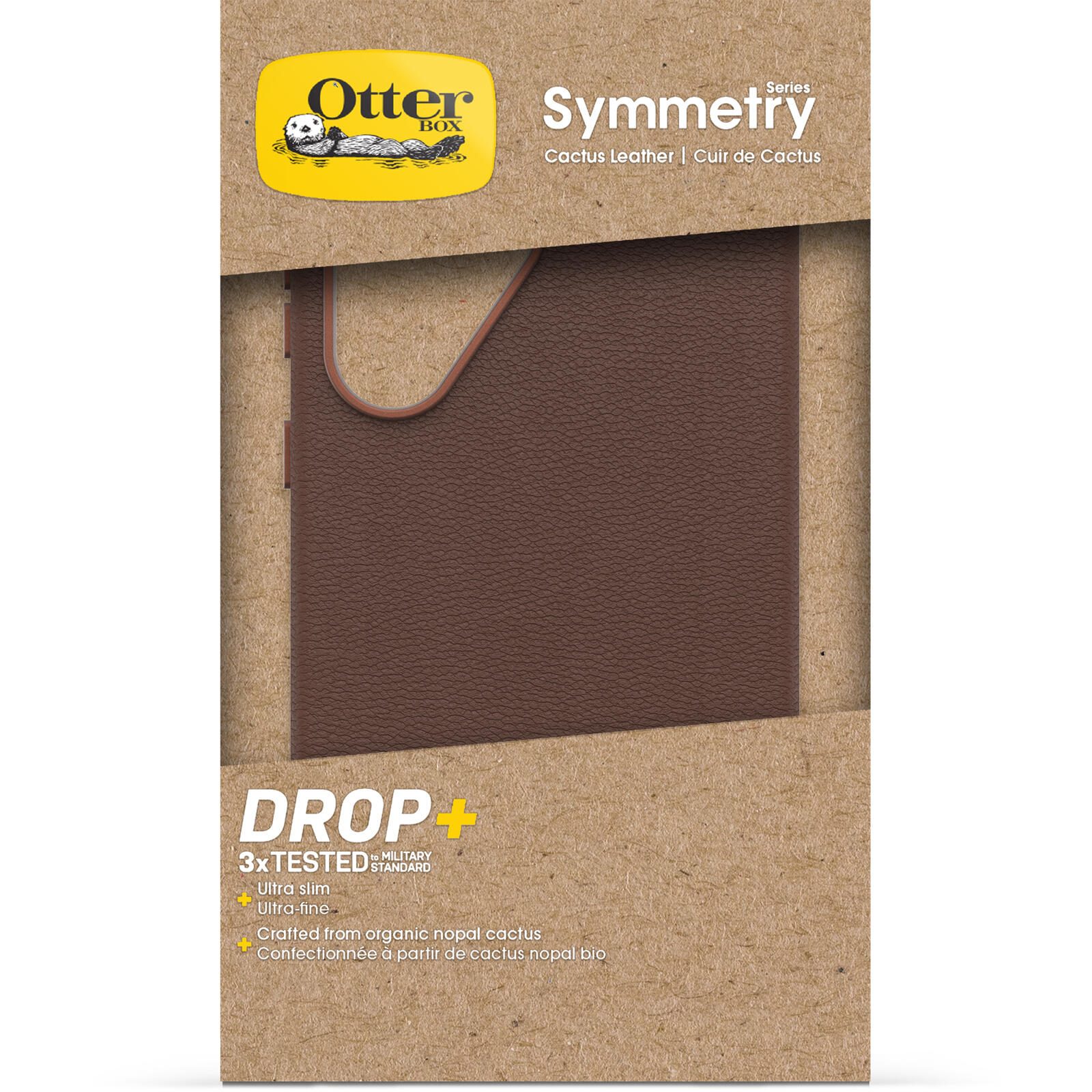 OtterBox Symmetry Cactus Leather Schutzhülle für Samsung Galaxy S25 Ultra Rich Adove - brown