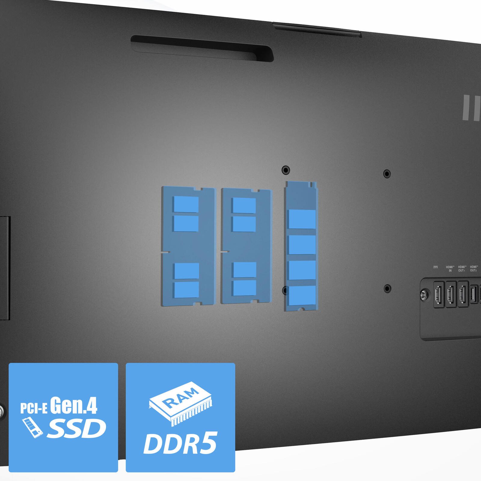 MSI Modern AM273QP AI 1UM All-in-One-PC 69cm (27") Schwarz