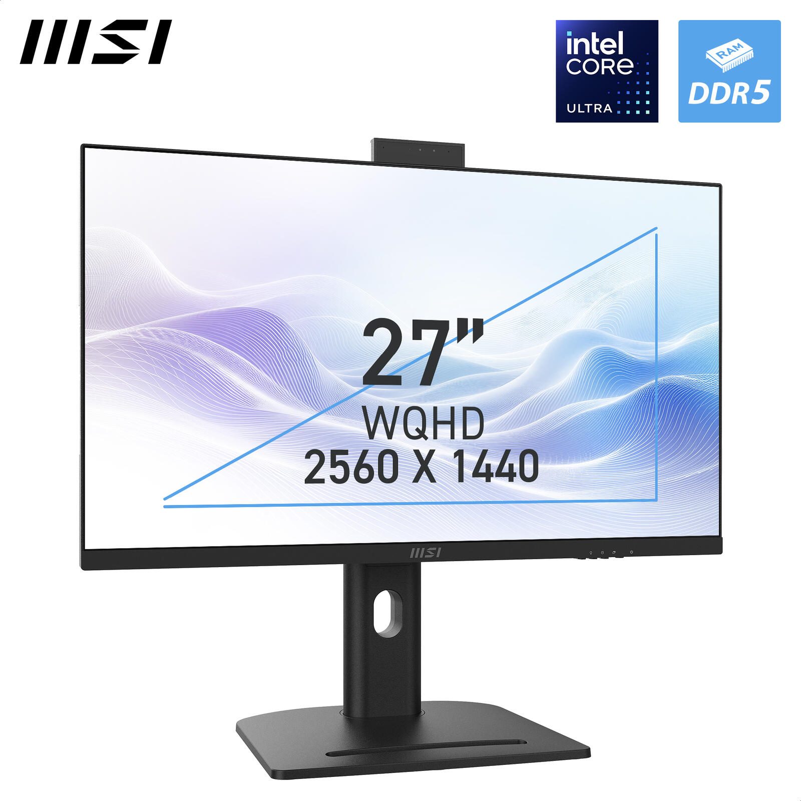 MSI Modern AM273QP AI 1UM All-in-One-PC 69cm (27") Schwarz