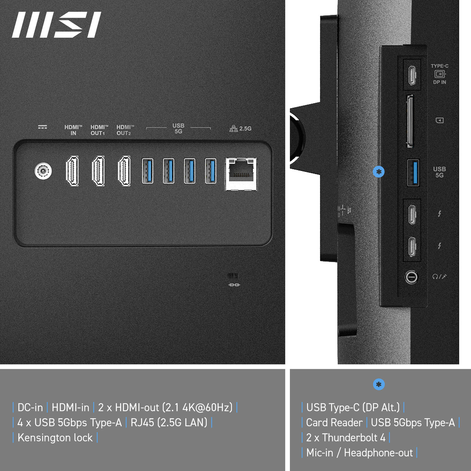MSI Modern AM273QP AI 1UM All-in-One-PC 69cm (27") Schwarz