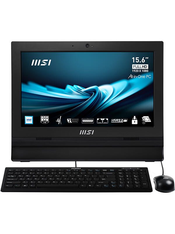 MSI PRO AP162T ADL-019DE All-in-One-PC 40 cm (15,6") Schwarz
