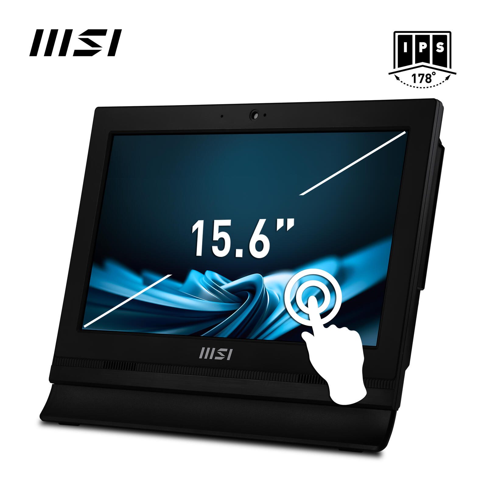 MSI PRO AP162T ADL-019DE All-in-One-PC 40 cm (15,6") Schwarz