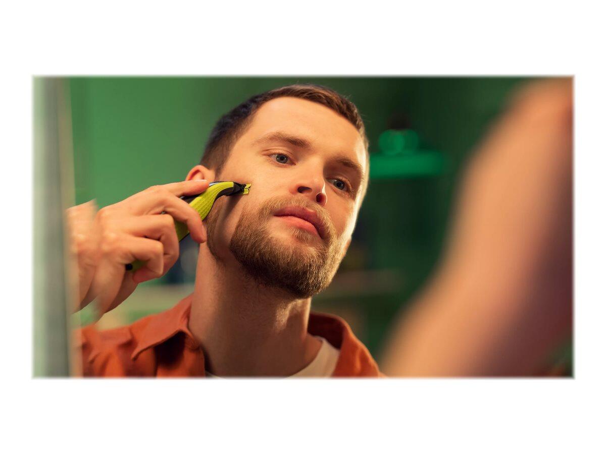 Philips OneBlade QP2721 - Rasierer, Lime Green/Charcoal Gray
