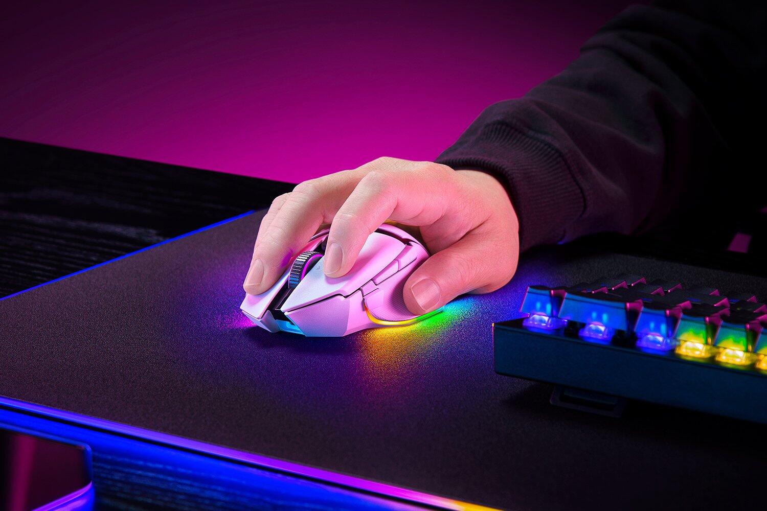 Razer Basilisk V3 Pro 35K RGB-Gaming-Maus, weiß
