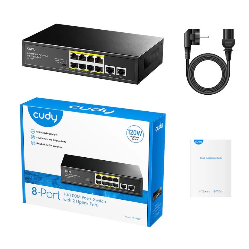 cudy Switch 8P FS1010P PoE+