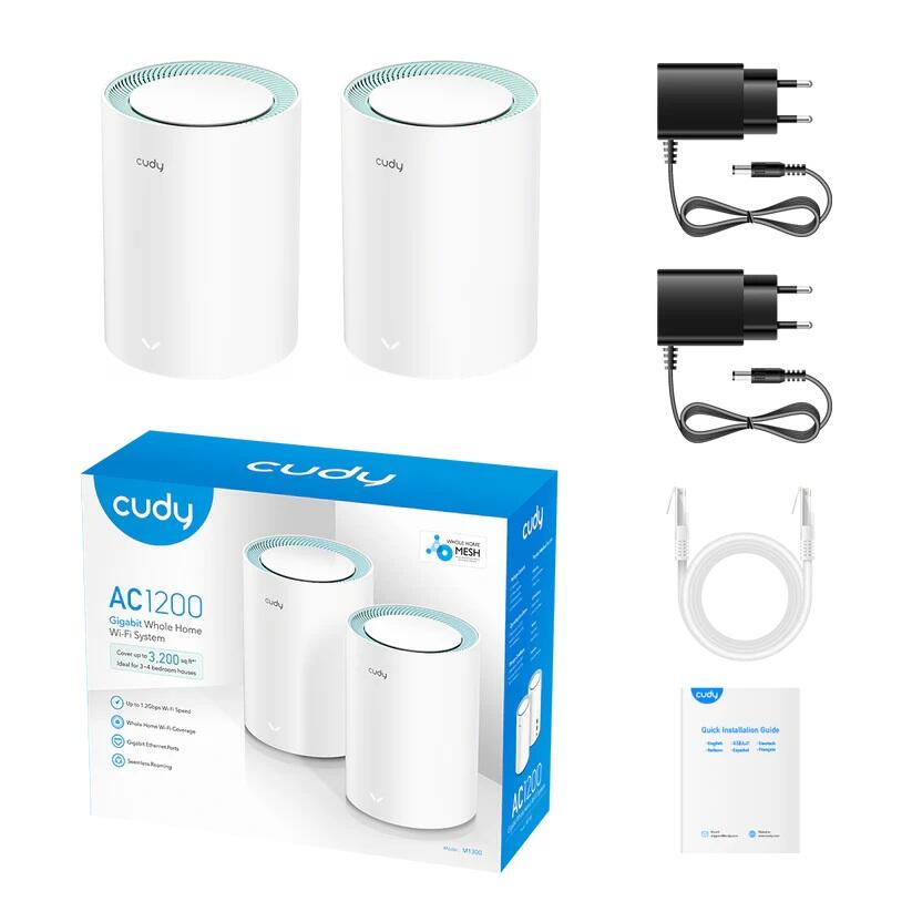 cudy WLAP AC1200 Wi-Fi Gigabit Mesh Solution